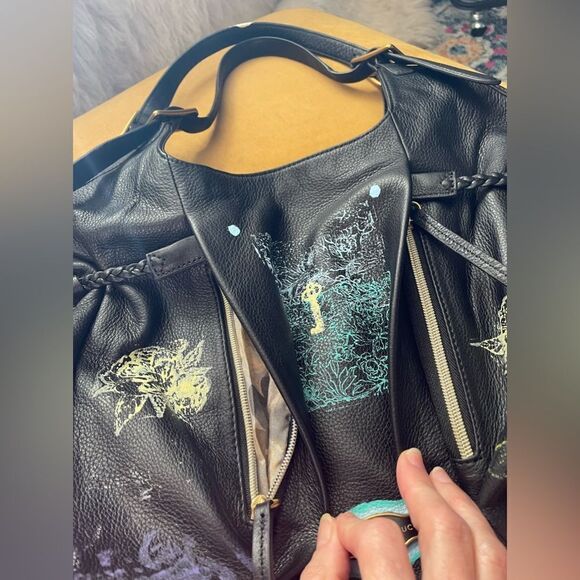 Elliott Lucca Sintra Hand Painted Leather Bag - Picture 4 of 15